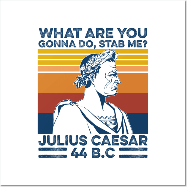 What Are You Gonna Do Stab Me Julius Caesar Vintage Shirt Wall Art by Alana Clothing